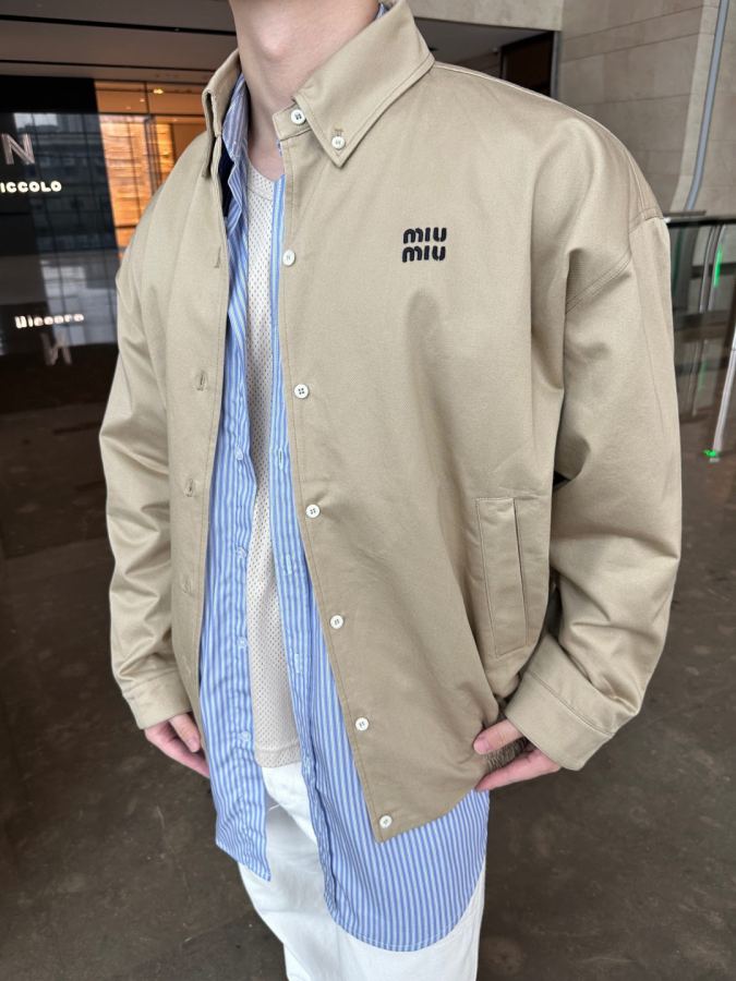 1:1 Replica MIUMIU men Miu embroidered buttoned jacket — Premium Replica — photo 5
