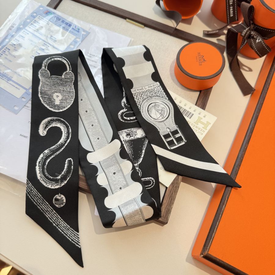 1:1 Replica Hermes Scarf Hermes“ ”Twilly (100% ) — 1:1 Replica — photo 8