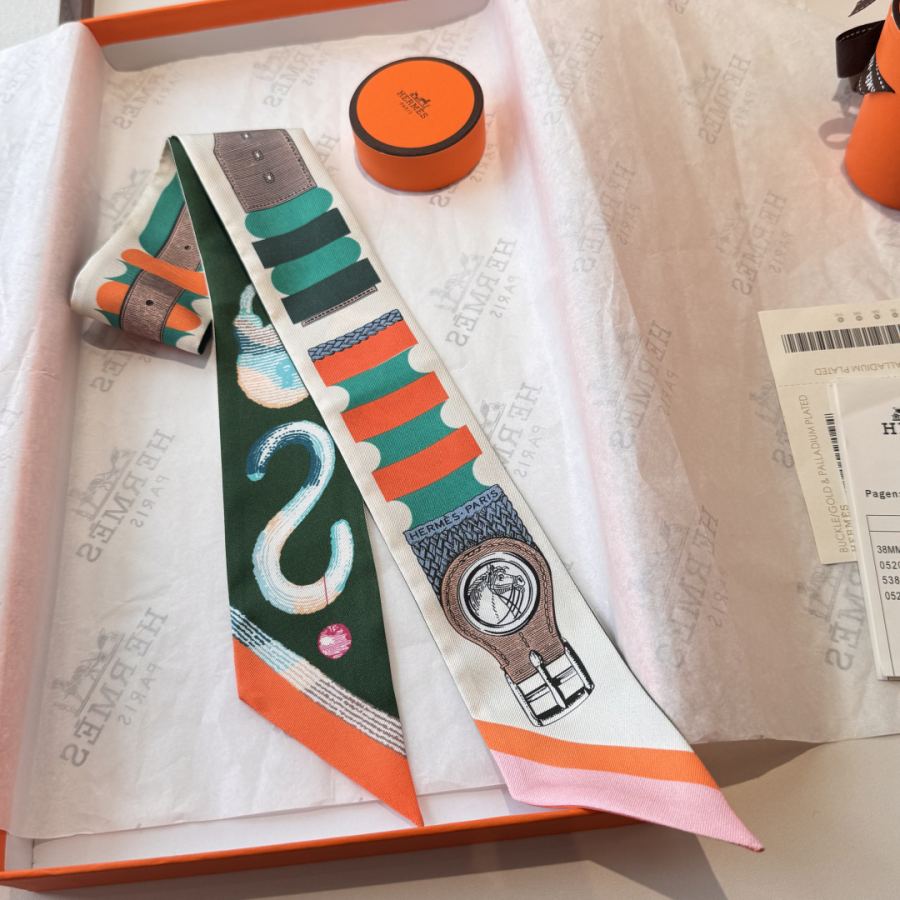 1:1 Replica Hermes Scarf Hermes“ ”Twilly (100% ) — AAA Quality Replica — photo 9