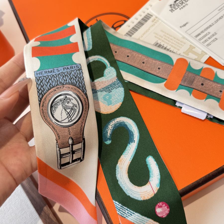 1:1 Replica Hermes Scarf Hermes“ ”Twilly (100% ) — AAA Quality Replica — photo 5