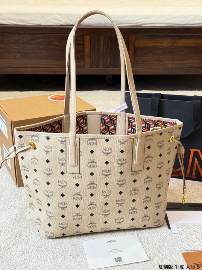 1:1 Replica MCM bag Original single cowhide large size — Premium Replica — photo 8