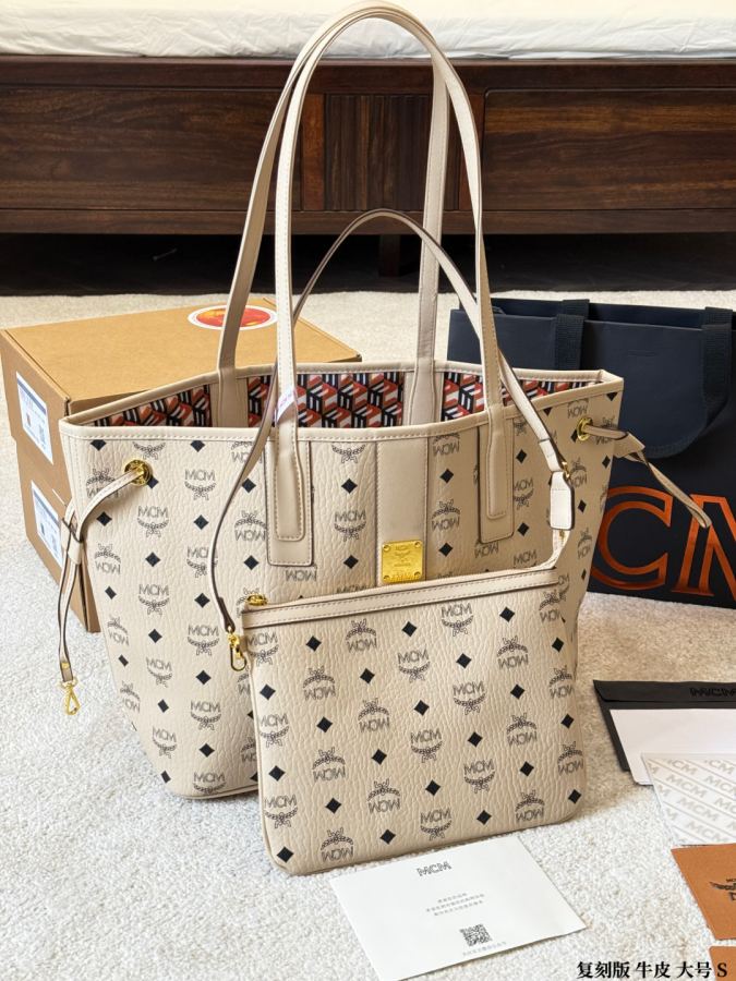 1:1 Replica MCM bag Original single cowhide large size — Premium Replica — photo 2
