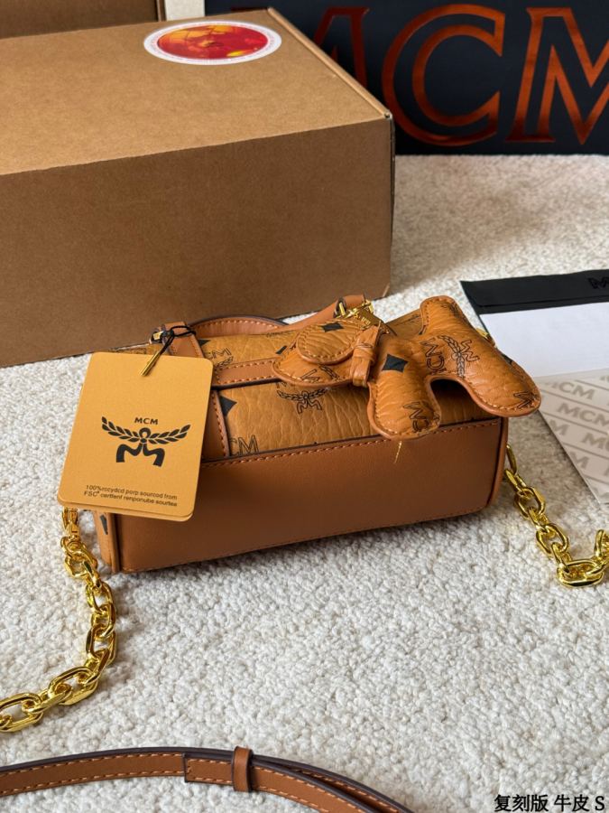 1:1 Replica MCM bag replica version cowhide — photo 7