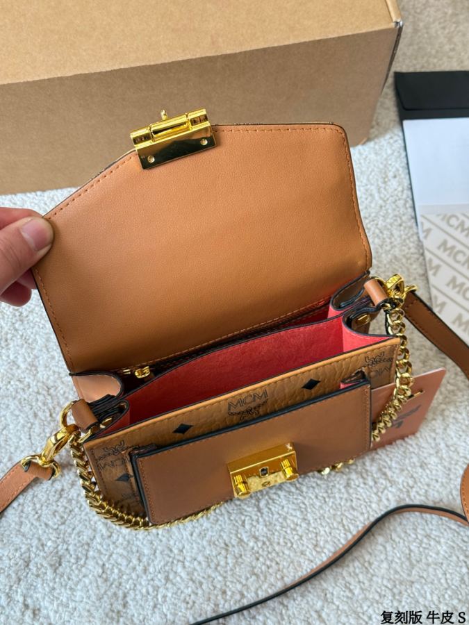 1:1 Replica MCM bag replica version cowhide — photo 9
