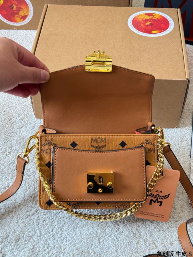 1:1 Replica MCM bag replica version cowhide — photo 8