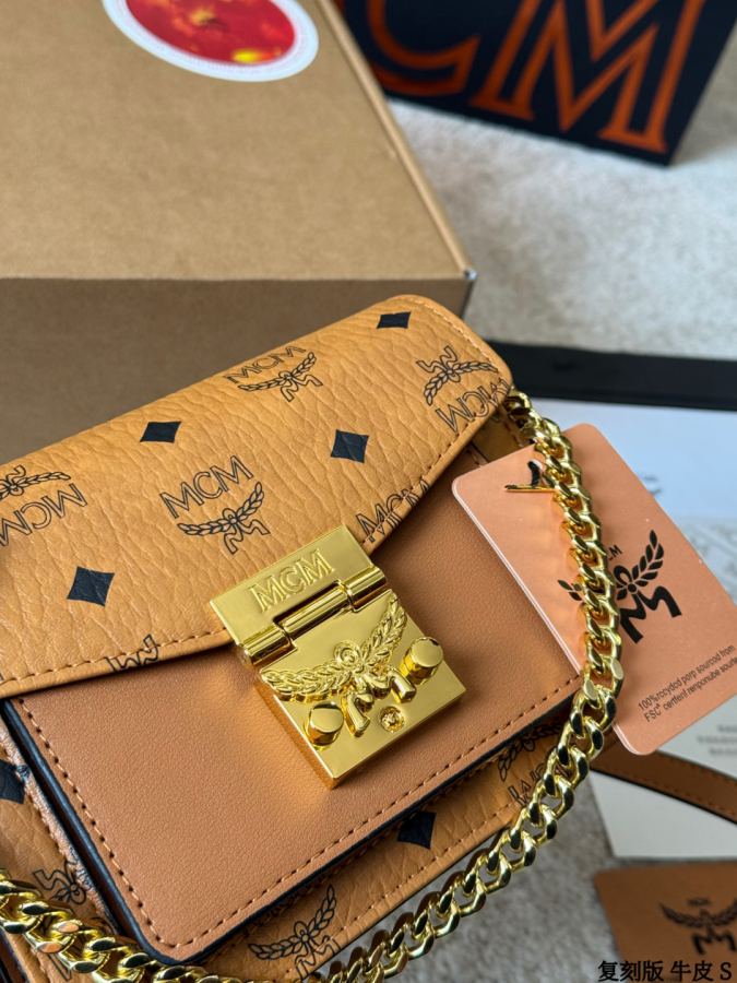 1:1 Replica MCM bag replica version cowhide — photo 5