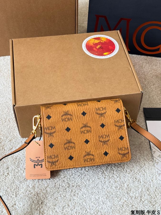 1:1 Replica MCM bag replica version cowhide — photo 7