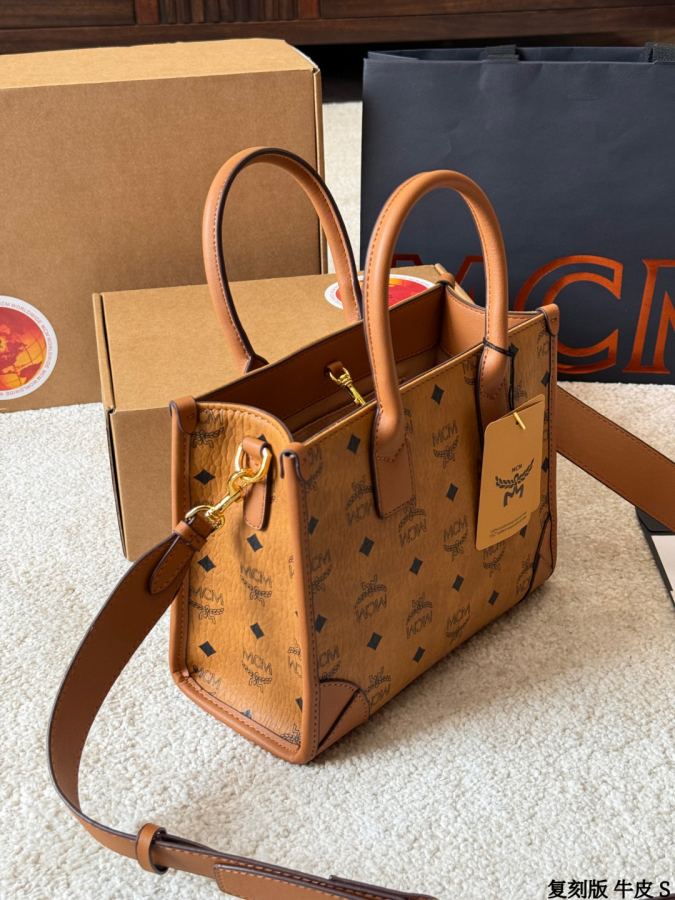1:1 Replica MCM bag replica version cowhide — photo 7