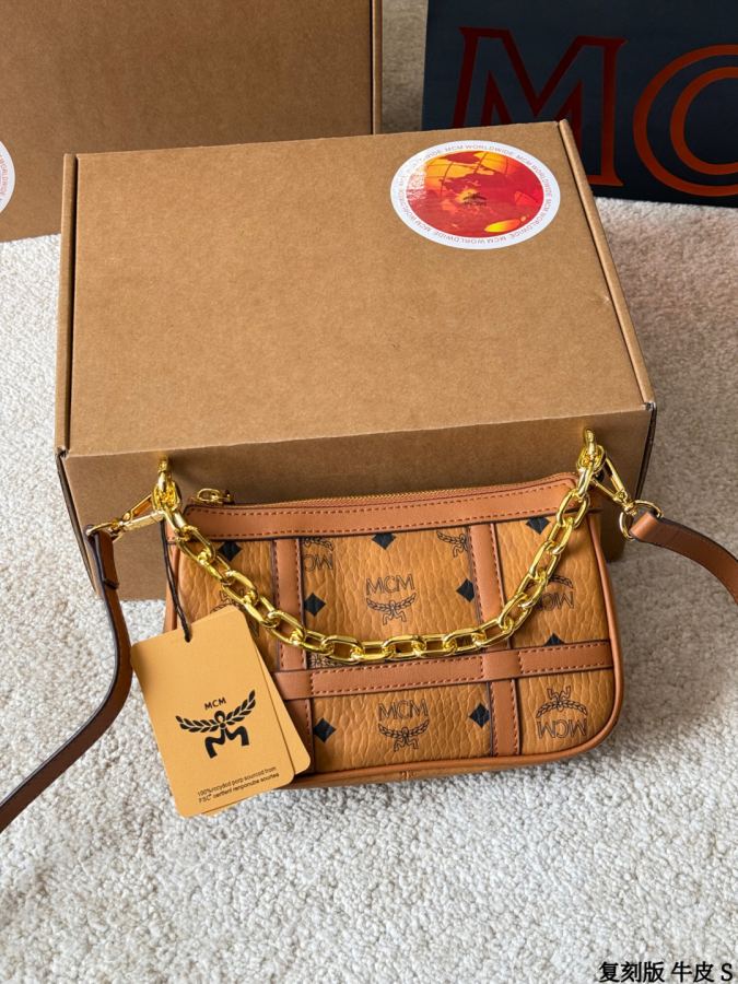 1:1 Replica MCM bag replica version cowhide — photo 2