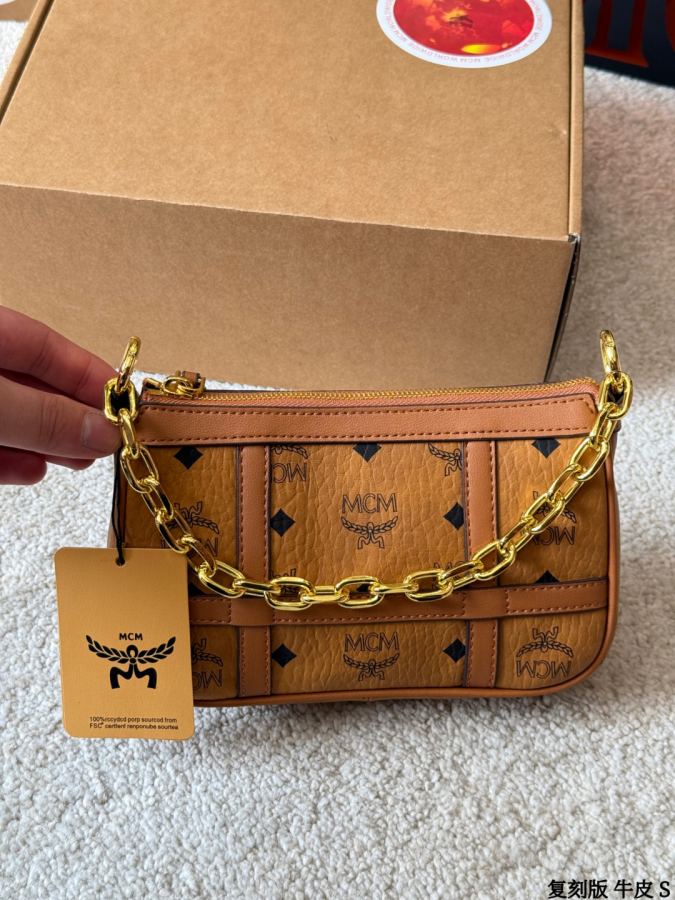 1:1 Replica MCM bag replica version cowhide — photo 5