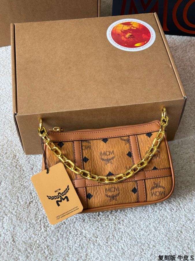 1:1 Replica MCM bag replica version cowhide — photo 4
