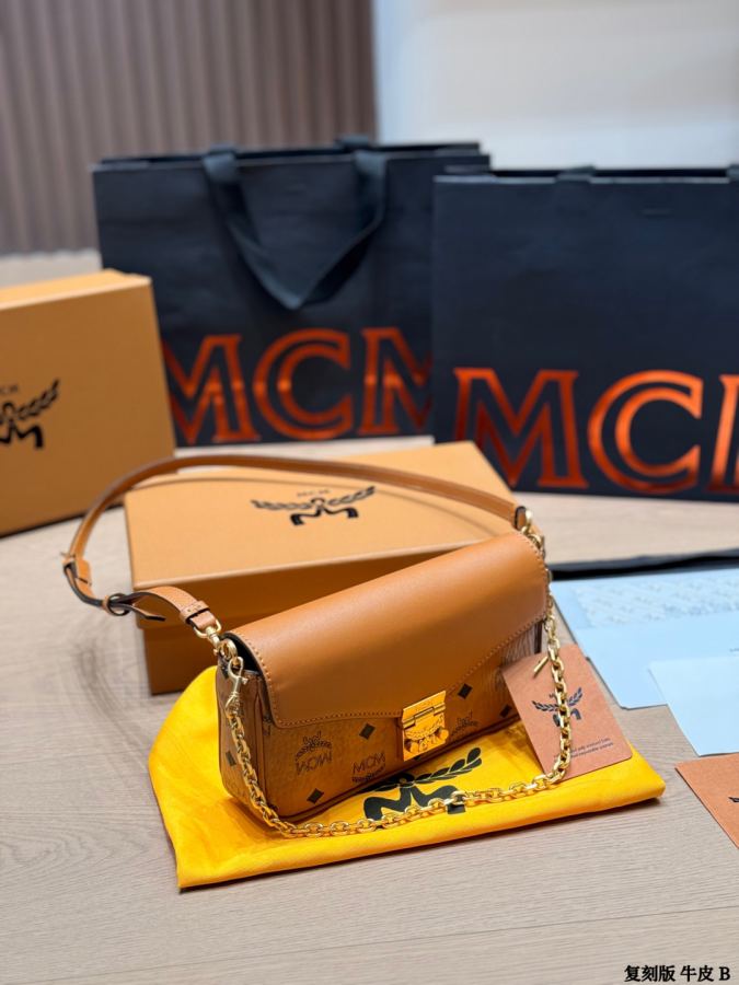 1:1 Replica MCM bag replica version cowhide — photo 7