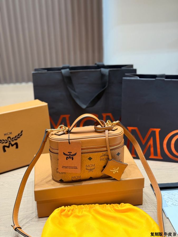 1:1 Replica MCM bag replica version cowhide — photo 4