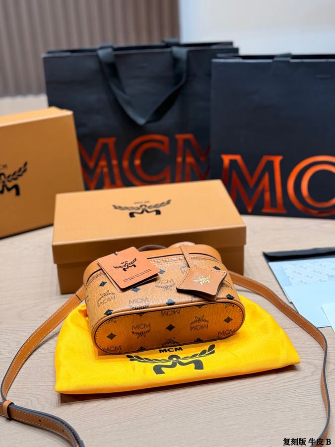 1:1 Replica MCM bag replica version cowhide — photo 8