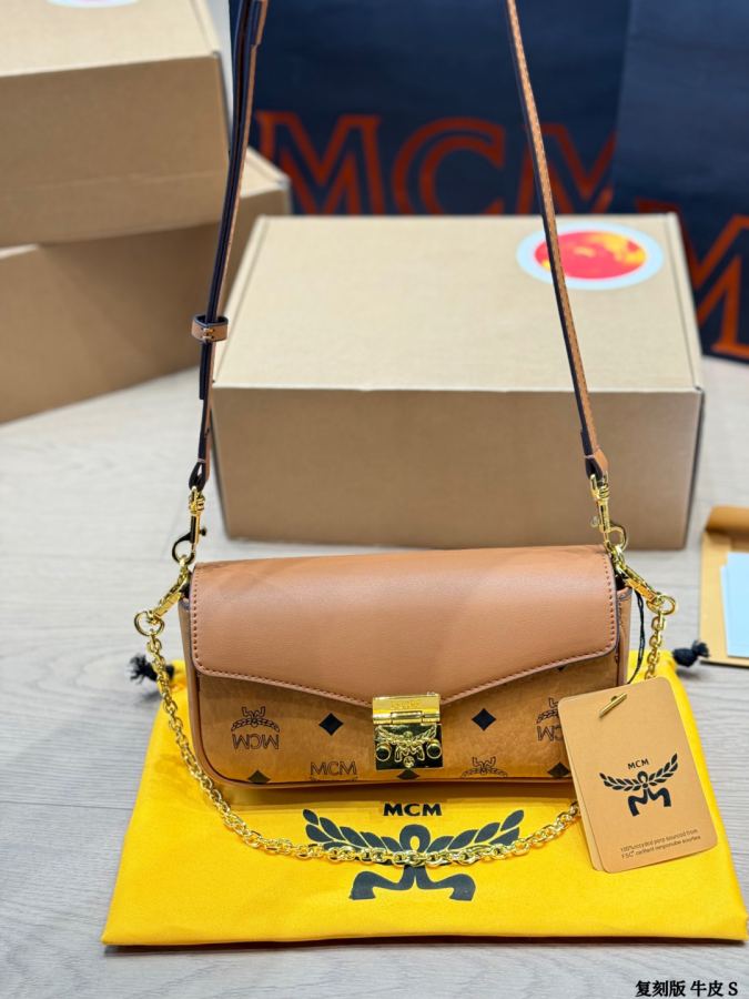1:1 Replica MCM bag replica version cowhide — photo 3