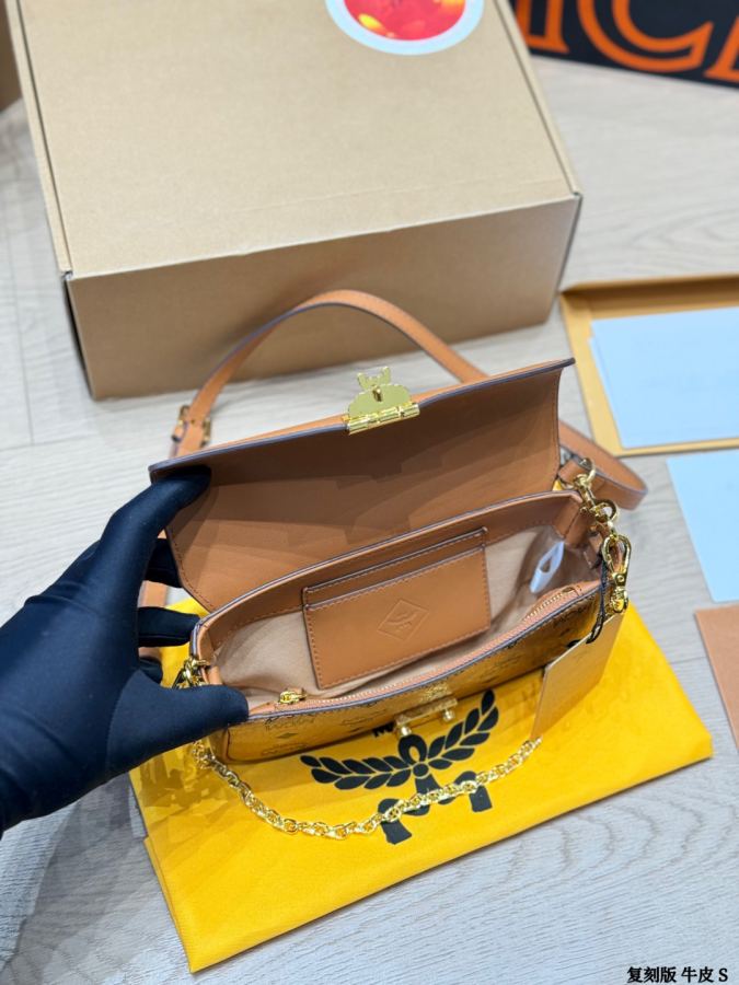1:1 Replica MCM bag replica version cowhide — photo 9