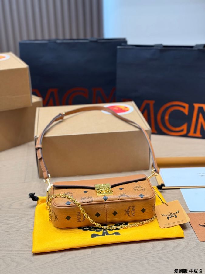 1:1 Replica MCM bag replica version cowhide — photo 4
