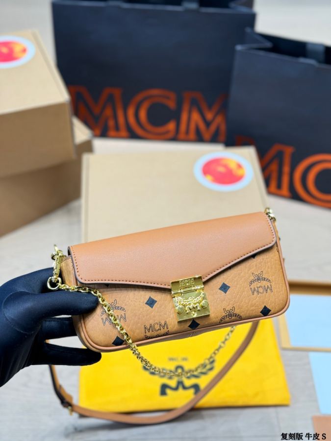 1:1 Replica MCM bag replica version cowhide — photo 7
