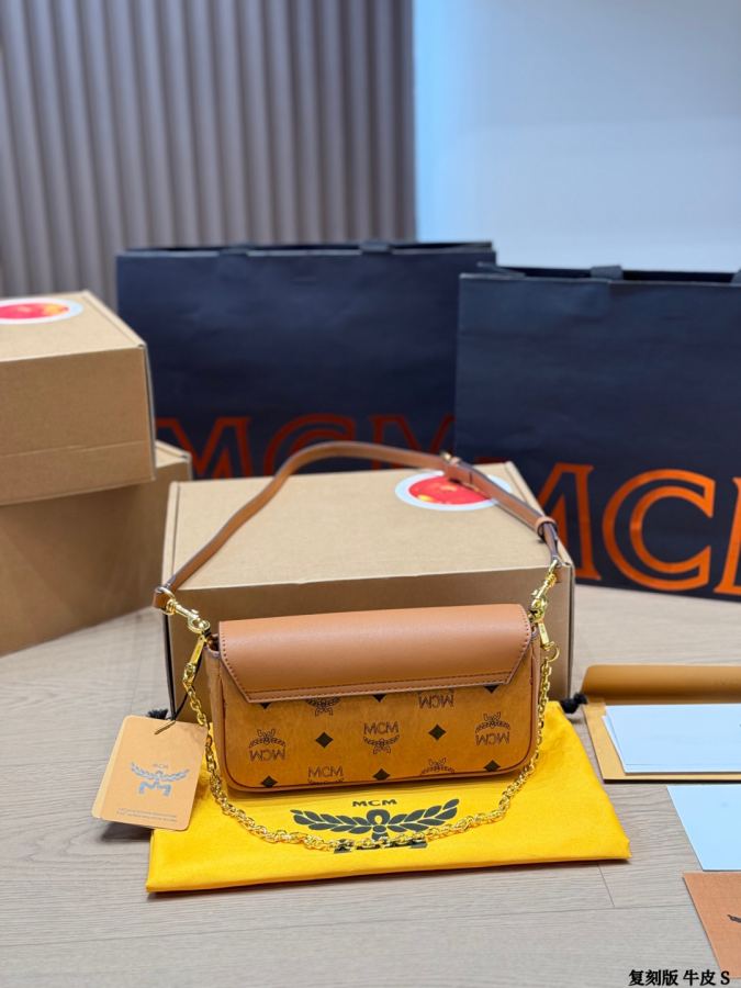 1:1 Replica MCM bag replica version cowhide — photo 6