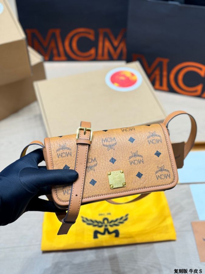 1:1 Replica MCM bag replica version cowhide — photo 4