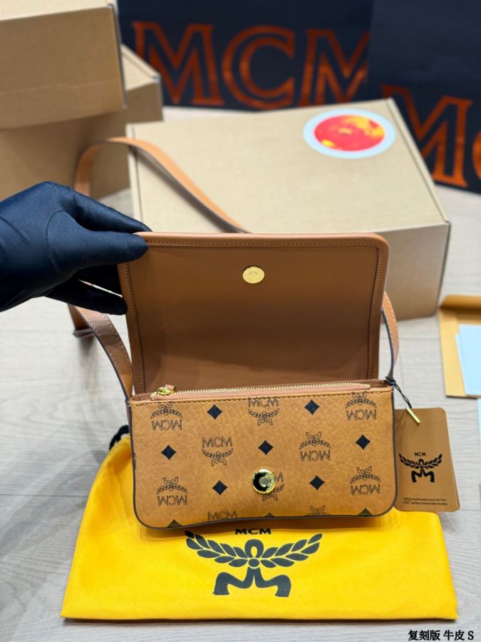 1:1 Replica MCM bag replica version cowhide — photo 7
