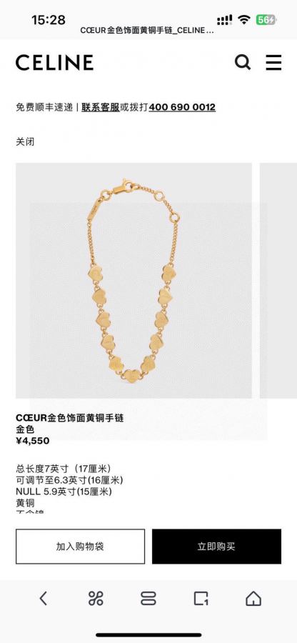 1:1 Replica Celine Jewelry Celine — Premium Replica — photo 3