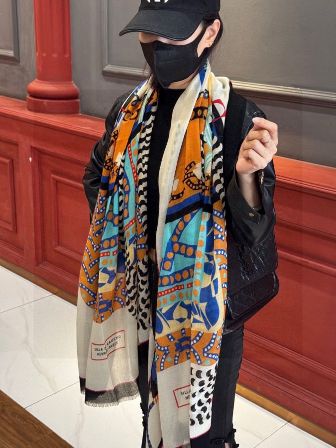 1:1 Replica Hermes Scarf Hermes 100*200 — AAA Quality Replica — photo 3