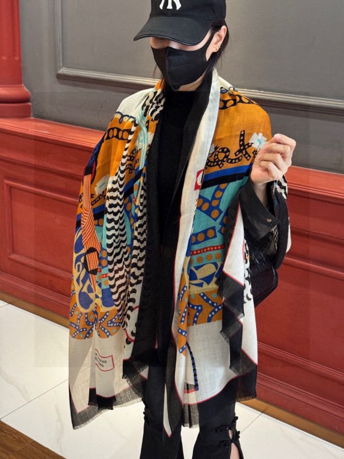 1:1 Replica Hermes Scarf Hermes 100*200 — AAA Quality Replica