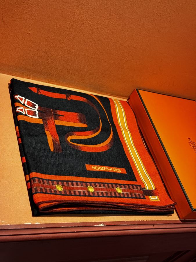 1:1 Replica Hermes Scarf Hermes140cm Series Hermes Émile Hermès Series H 140x140cm 70% 30% — 1:1 Replica For Sale — photo 5