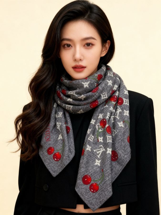 1:1 Replica LV scarf LV X TM MONOGRAM — Premium Replica