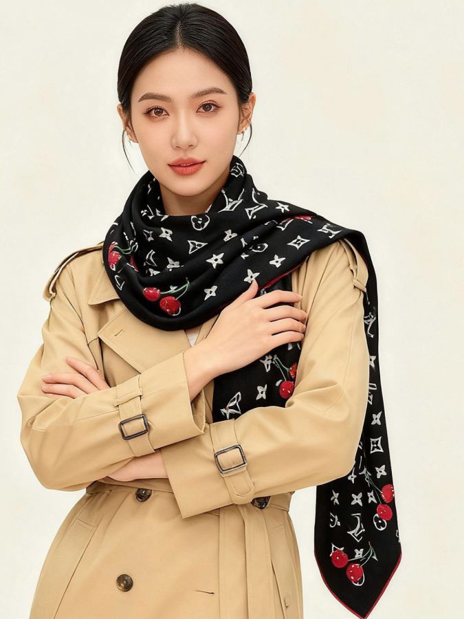 1:1 Replica LV scarf LV X TM MONOGRAM — AAA Quality Replica