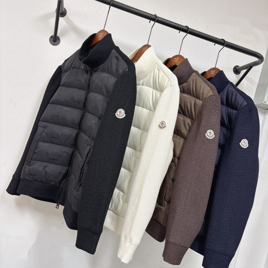 1:1 Replica Moncler down jacket Mouthless knitted patchwork down jacket — Premium Replica — photo 2