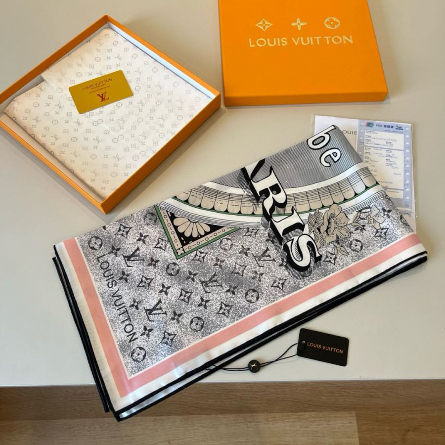 1:1 Replica LV scarf LV New silk square scarf — AAA Quality Replica — photo 5