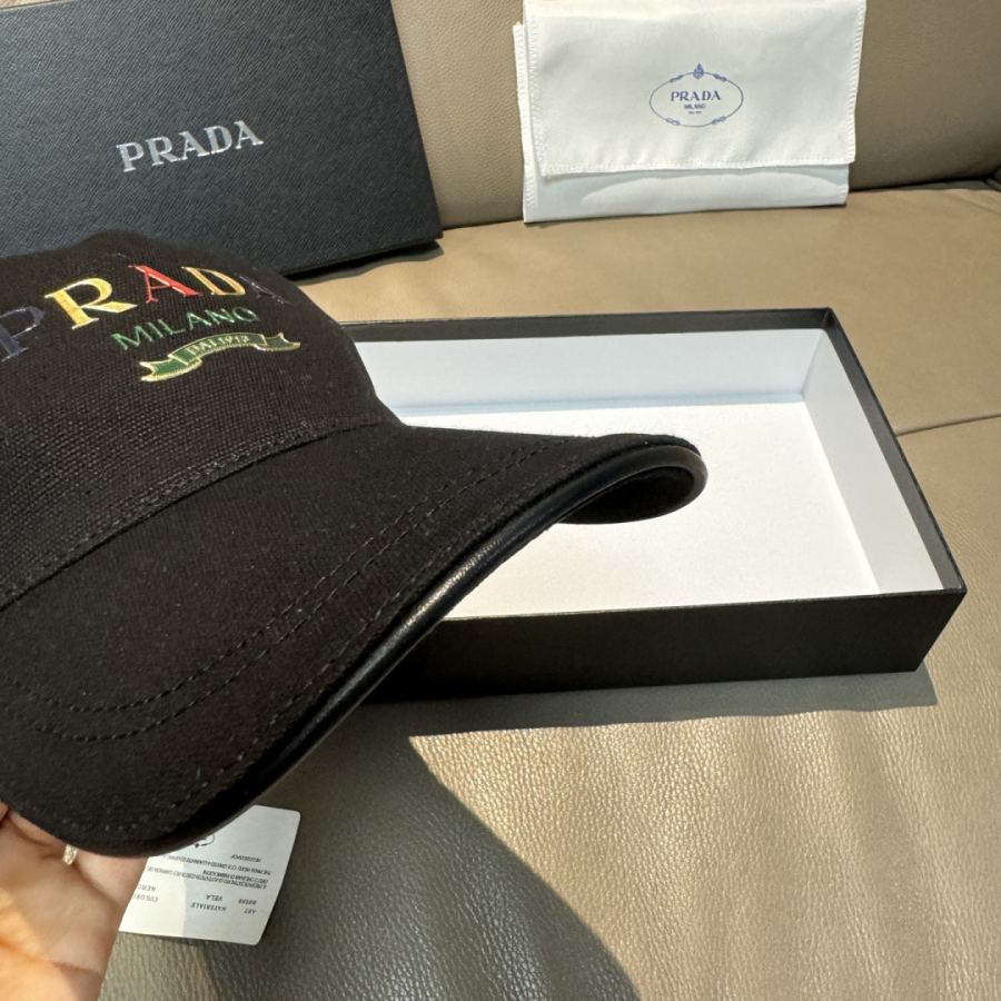 1:1 Replica prada hat Prada logo 1 + 56 — AAA Quality Replica — photo 7