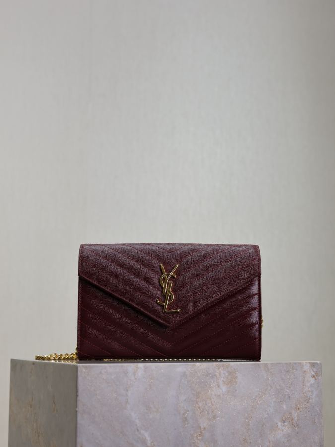 1:1 Replica YSL bag Date red caviar — 1:1 Replica