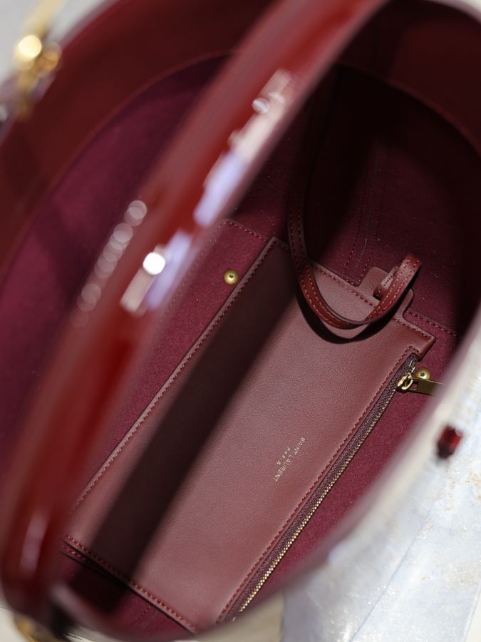 1:1 Replica YSL bag Maroon patent leather — Premium Replica — photo 7