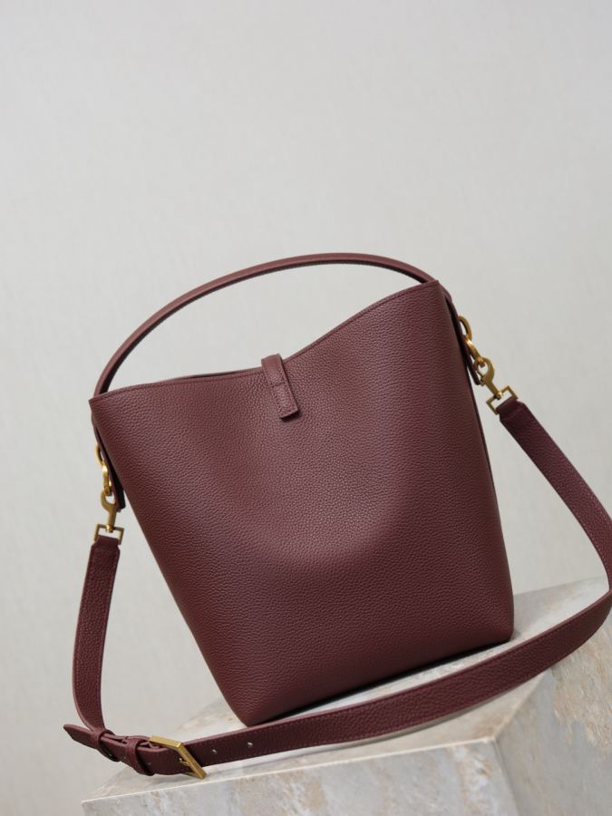 1:1 Replica YSL bag Date red lychee pattern gold buckle — Premium Replica — photo 8