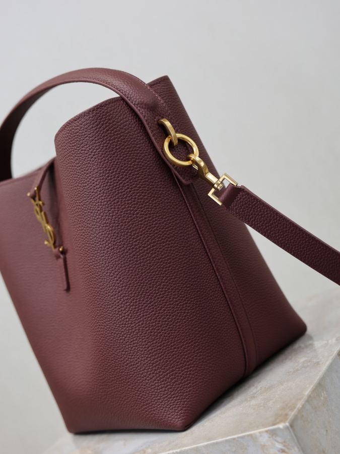 1:1 Replica YSL bag Date red lychee pattern gold buckle — Premium Replica — photo 4