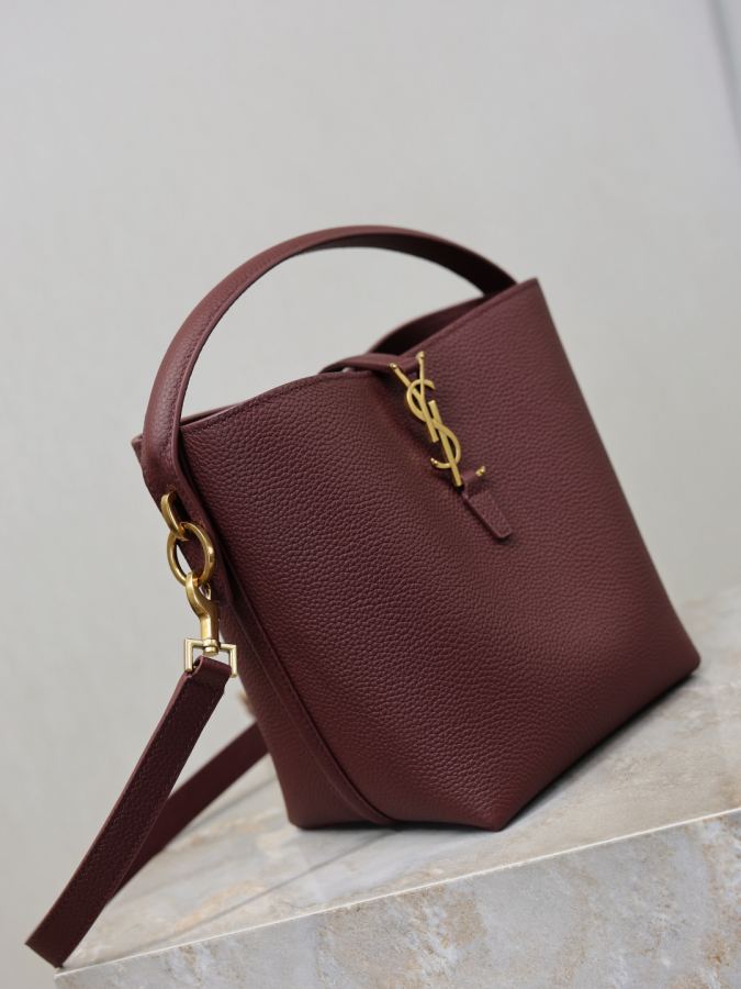 1:1 Replica YSL bag Date red lychee pattern gold buckle — Premium Replica — photo 3