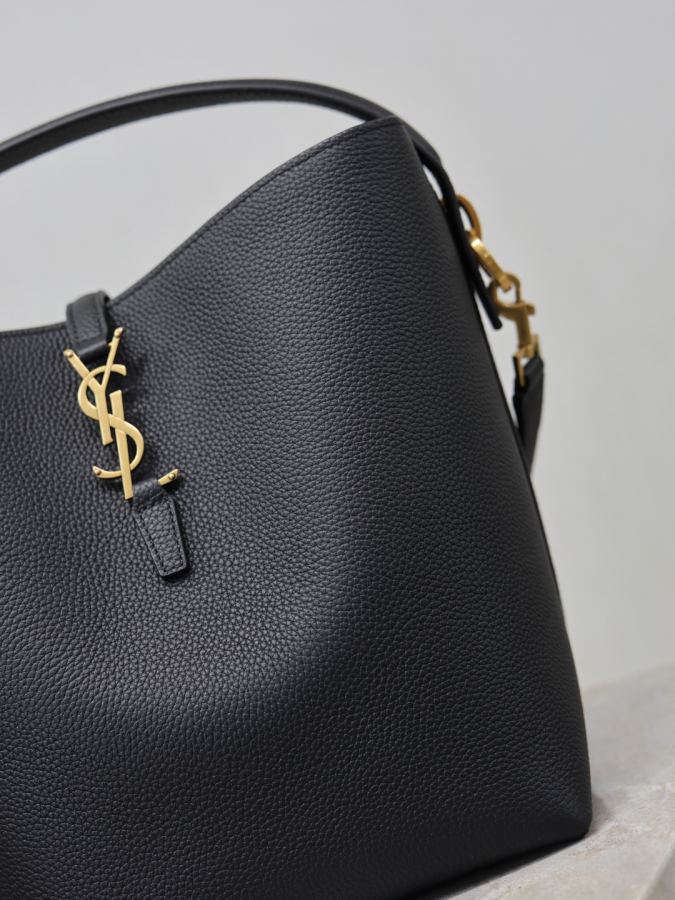 1:1 Replica YSL bag Black lychee pattern gold buckle — Premium Replica — photo 5