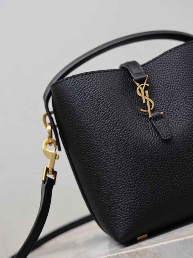 1:1 Replica YSL bag Black lychee pattern gold buckle — AAA Quality Replica — photo 5