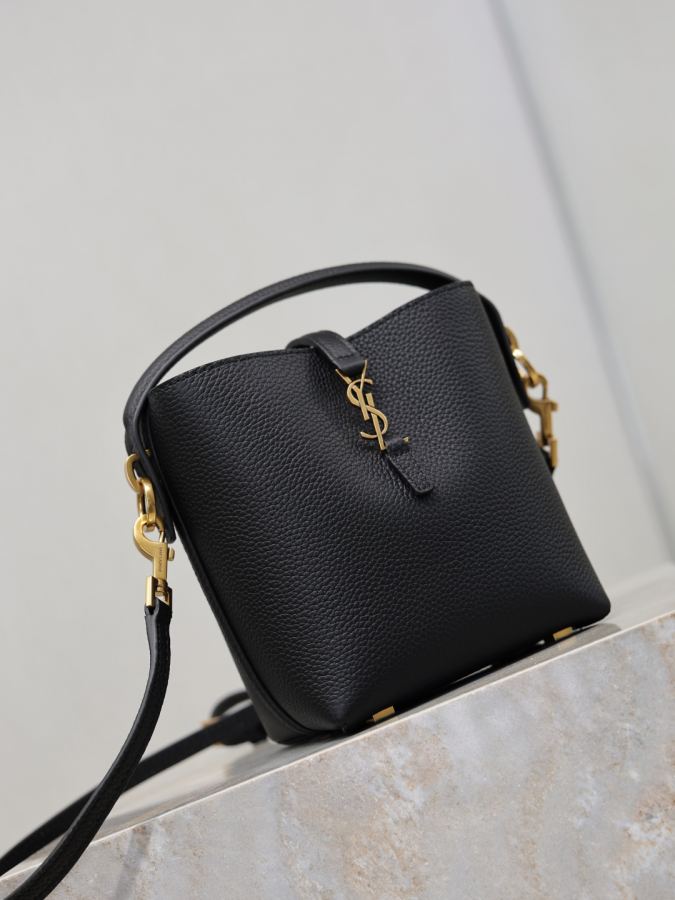 1:1 Replica YSL bag Black lychee pattern gold buckle — AAA Quality Replica — photo 3