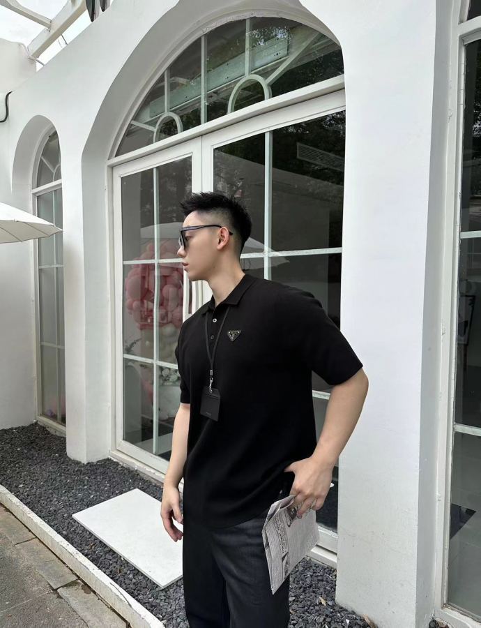 1:1 Replica Prada men PRADAPRADAPRD Polo — AAA Quality Replica — photo 7