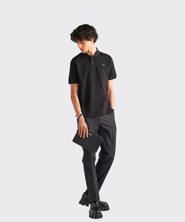 1:1 Replica Prada men PRADAPRADAPRD polo — Premium Replica — photo 3