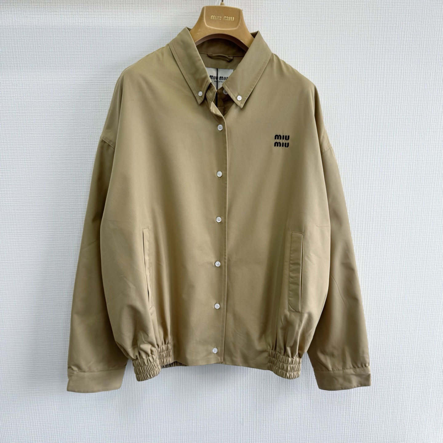 1:1 Replica MIUMIU men Miu embroidered buttoned jacket — 1:1 Replica