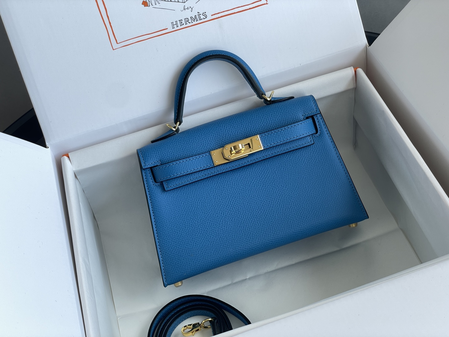 1:1 Replica Hermes bag 𝗠𝗶𝗻𝗶 𝗸𝗲𝗹𝗹𝘆 second generation — Premium Replica