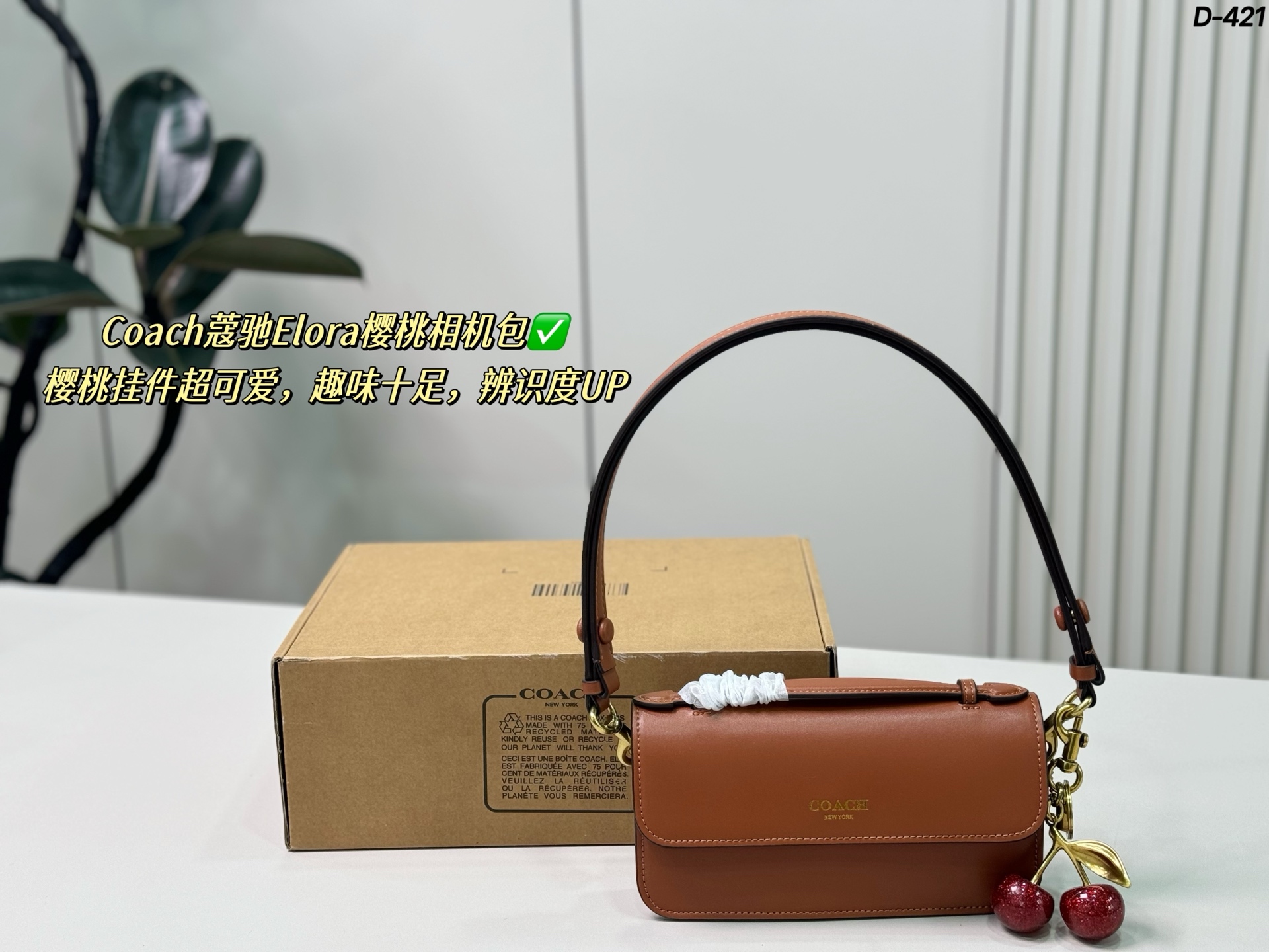 1:1 Replica COACH bag Comes with cherry pendant — AAA Quality Replica
