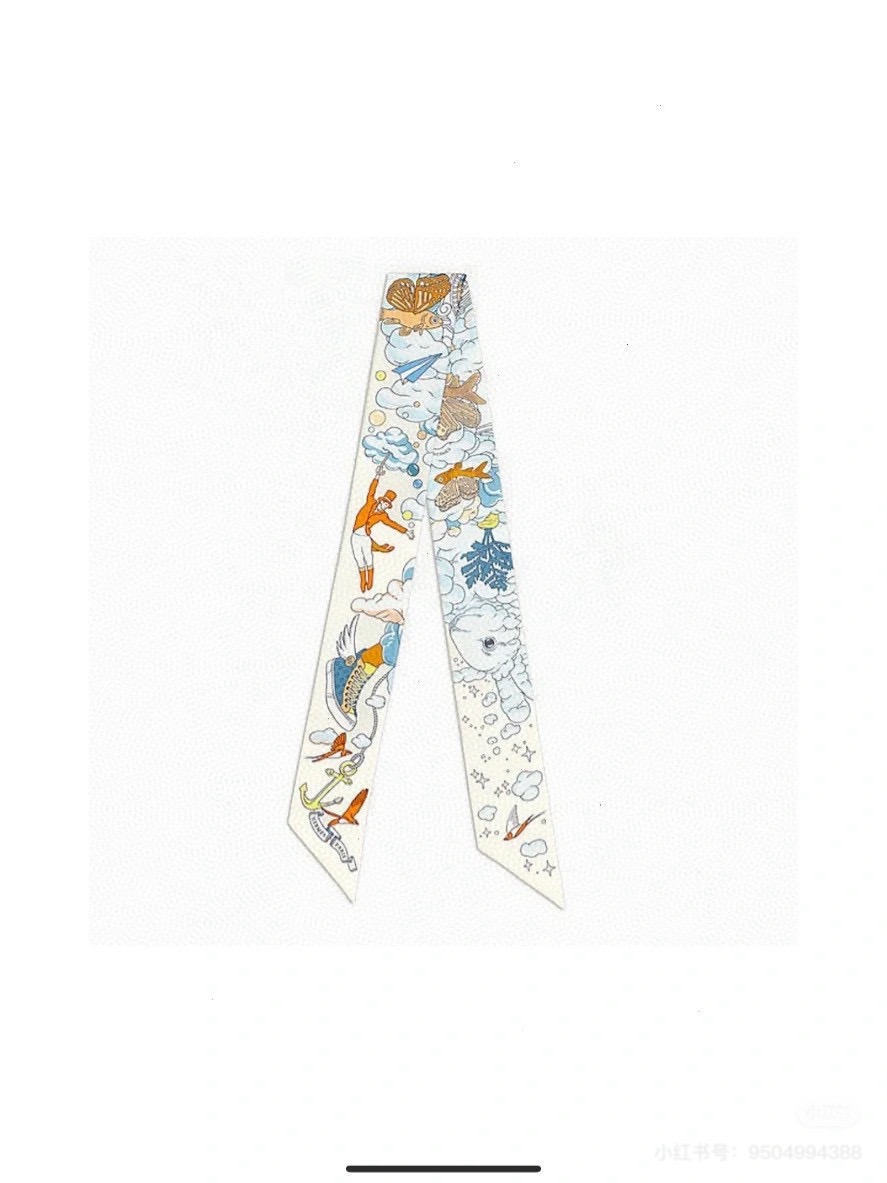 1:1 Replica Hermes Scarf Hermes “ ”Twilly — Premium Replica