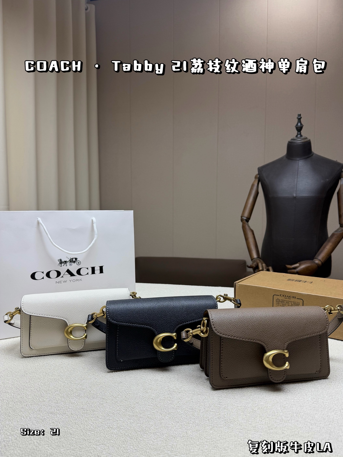1:1 Replica COACH bag Three colors available — 1:1 Replica