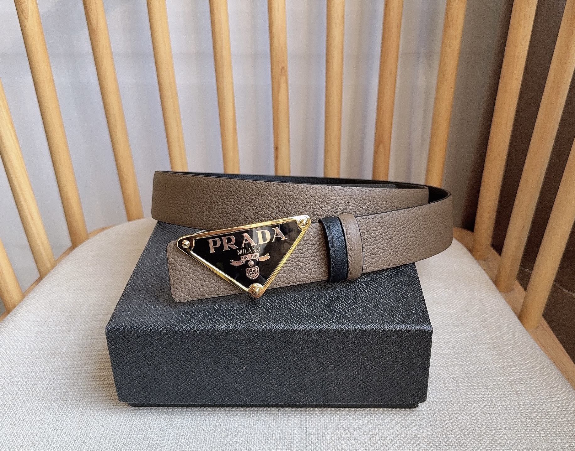 1:1 Replica Prada belt PRADA New:3.5cm — Premium Replica